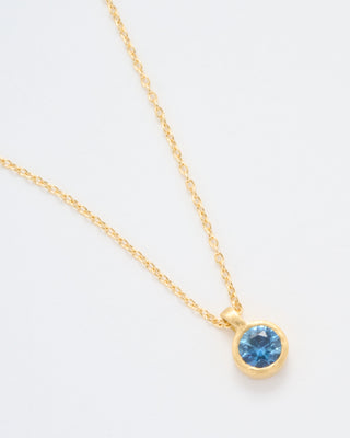 4mm sapphire pendant necklace