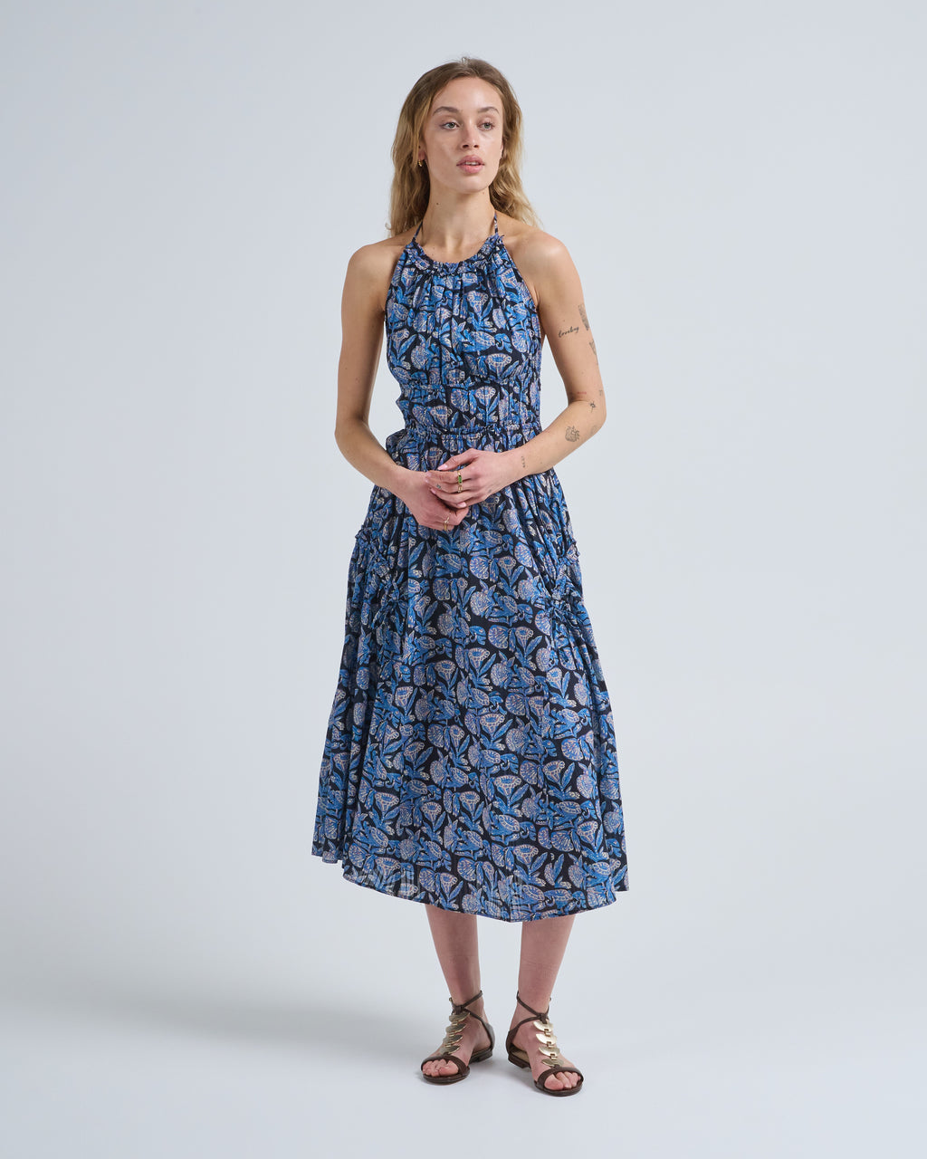 Ulla Johnson Anelise Halter Midi Dress Zinnia Ulla Johnson Anelise Halter Midi Dress Zinnia