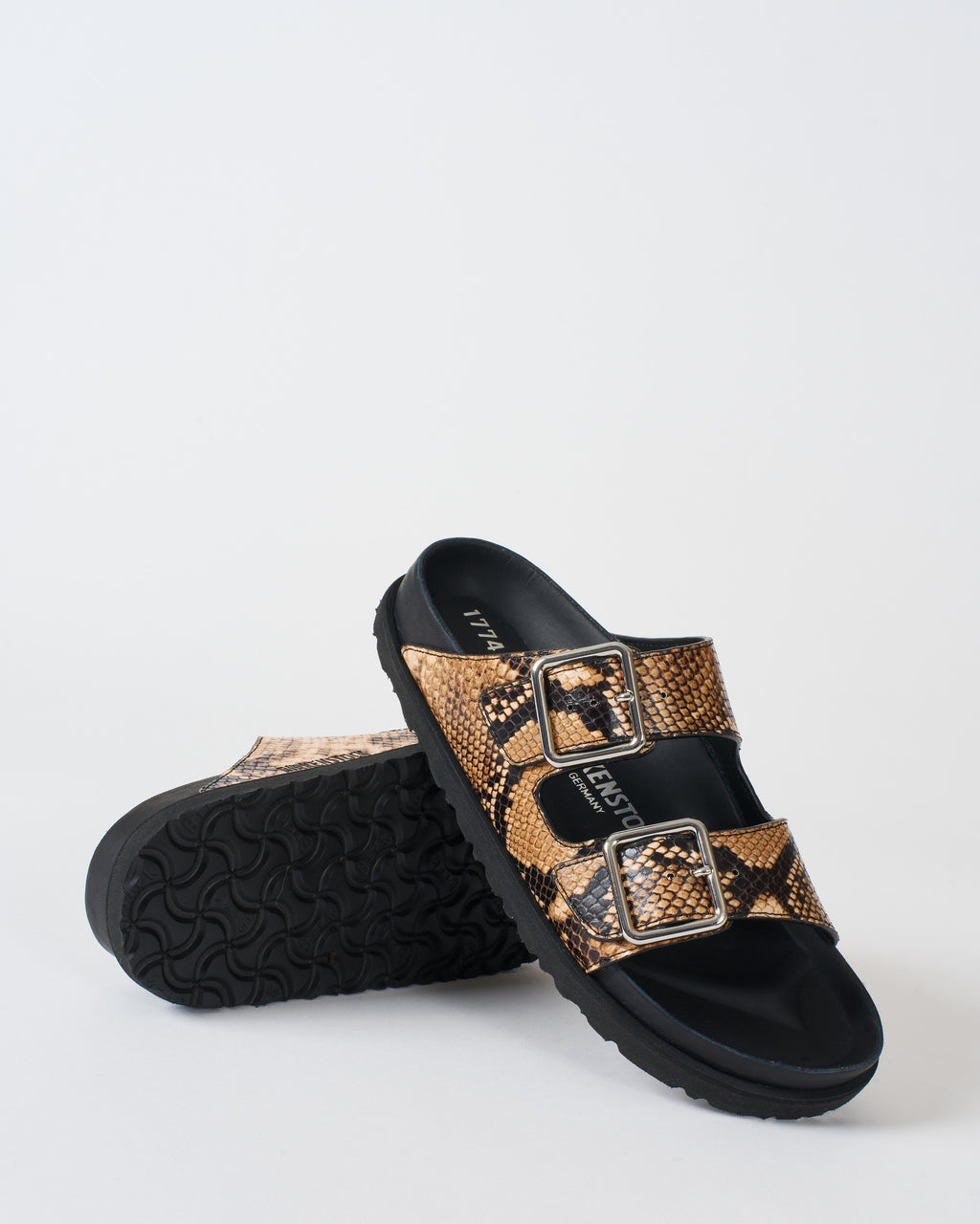 Birkenstock 1774 Arizona Snake Leather Natural Snake