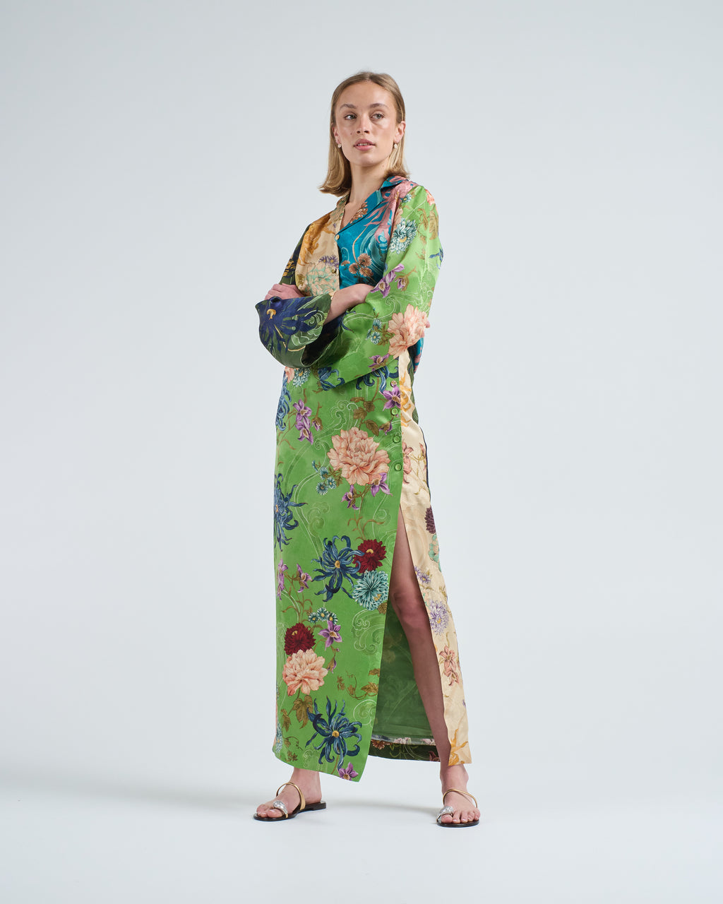 alemais avery spliced midi dress Almais Avery Spliced Midi Dress