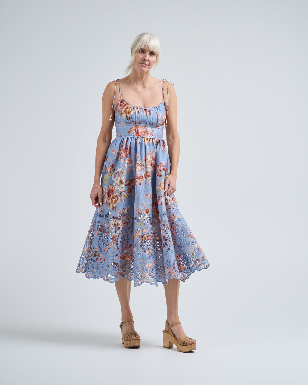 chinese dress ladies Zimmermann Rosa Laced Picnic Dress – Lizzie Lend main image 0