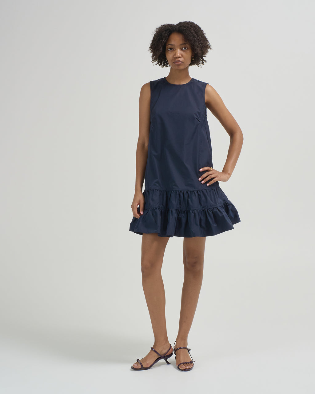 Ulla Johnson Cecily Sleeveless Mini Dress Midnight