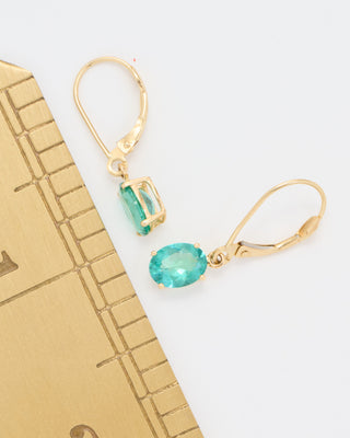 emerald drop earrings