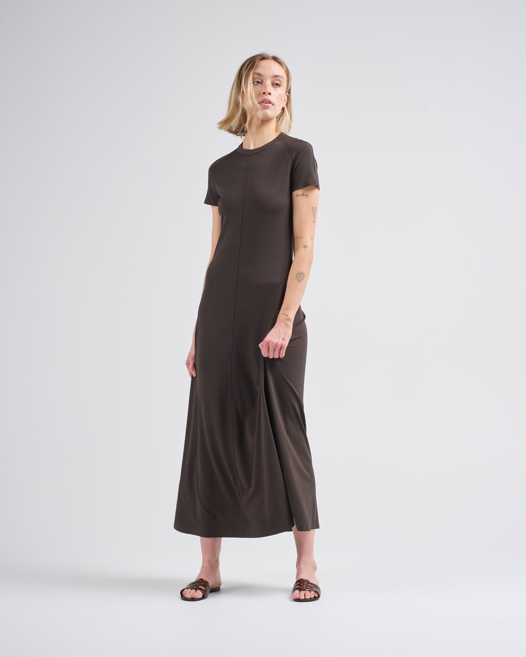 toteme fluid jersey maxi dress Toteme Fluid Jersey Maxi Dress - Black