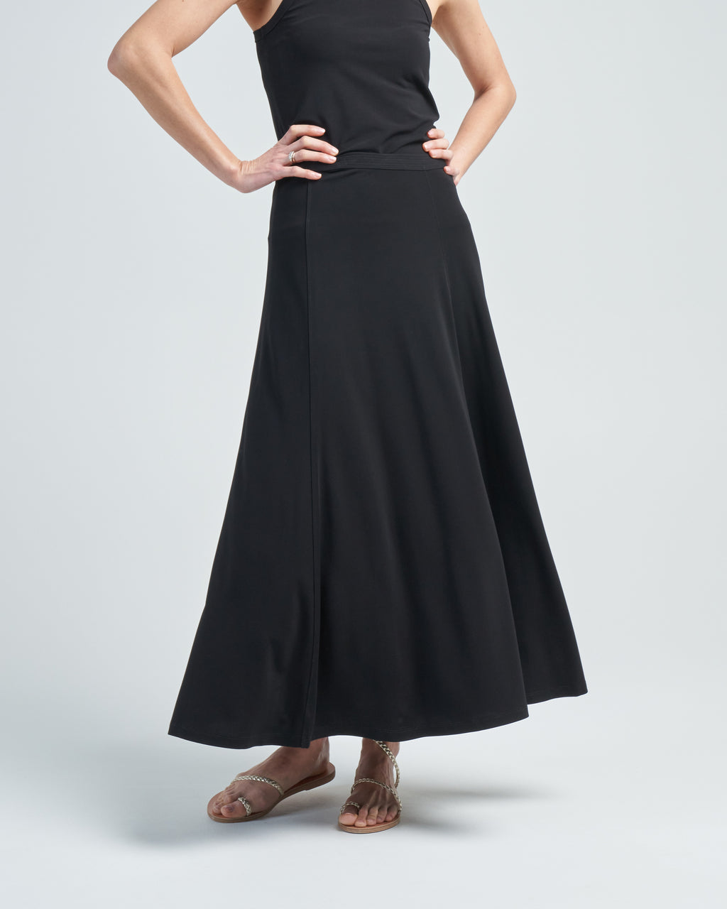 toteme fluid jersey maxi dress Toteme Fluid Jersey Maxi Dress - Black