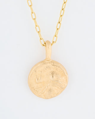 gorgon/athena coin necklace