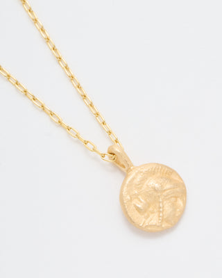 gorgon/athena coin necklace