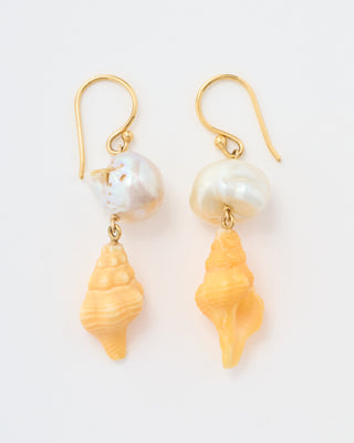horse conch earrings ofk