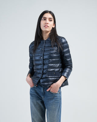 nylon ultralight short snap front jacket