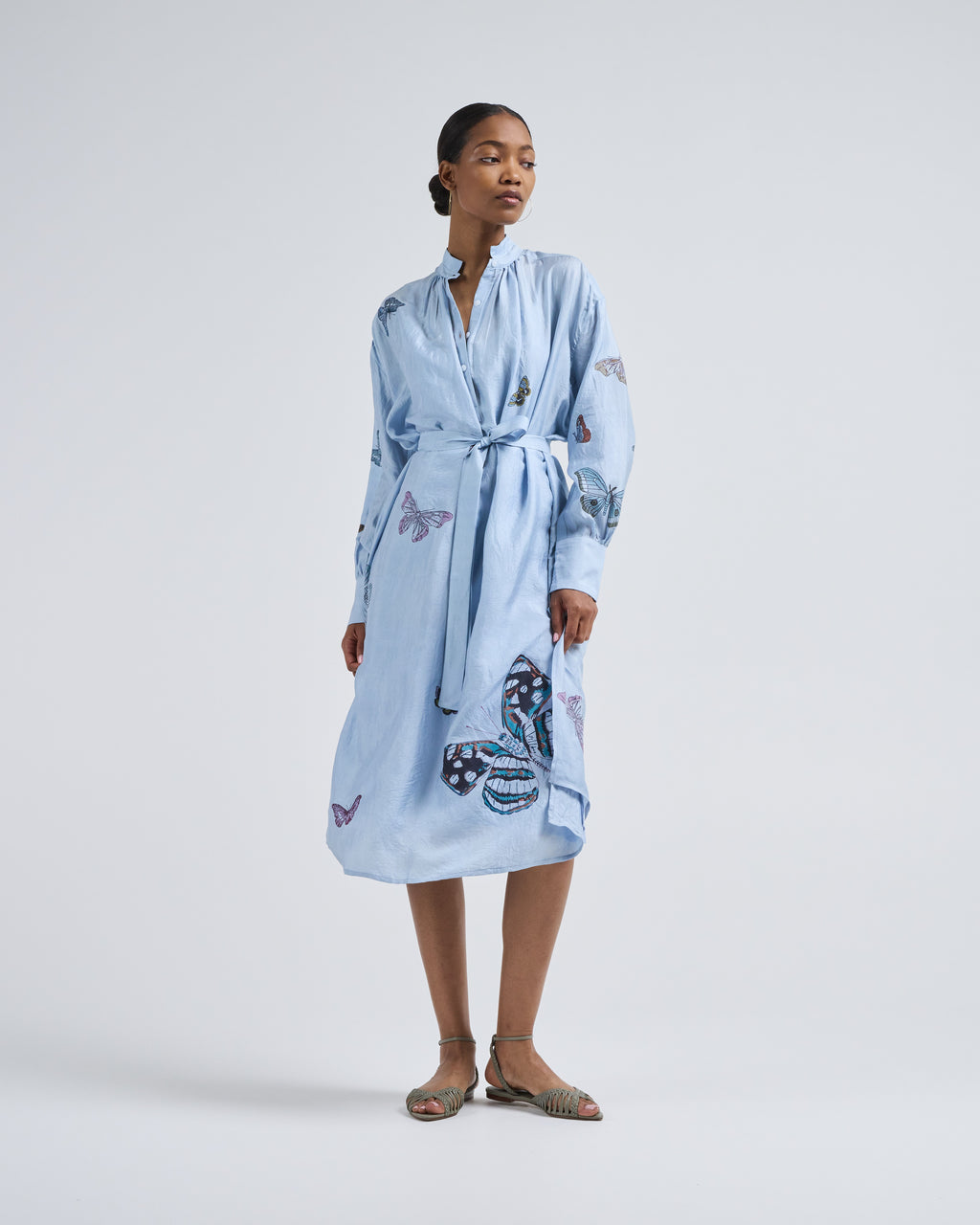 shawna powder butterfly dress