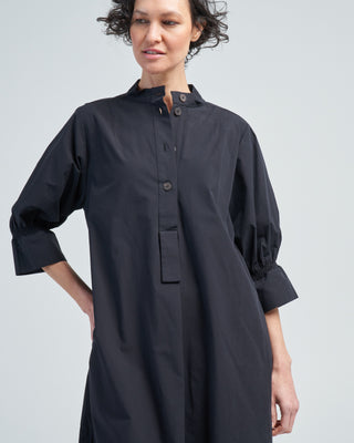 shirt dress with ruched cuff