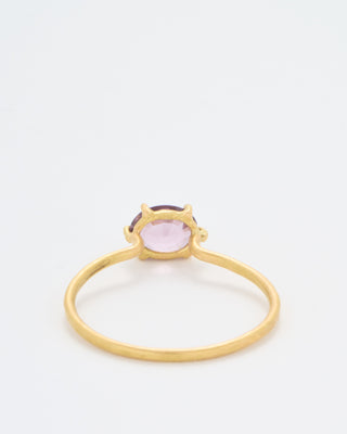 spinel mini oval gem ring