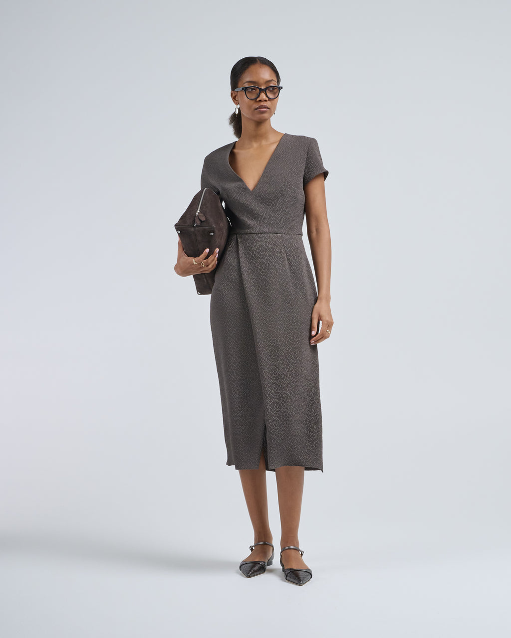 grey bubble dress tati fabric:poplin
