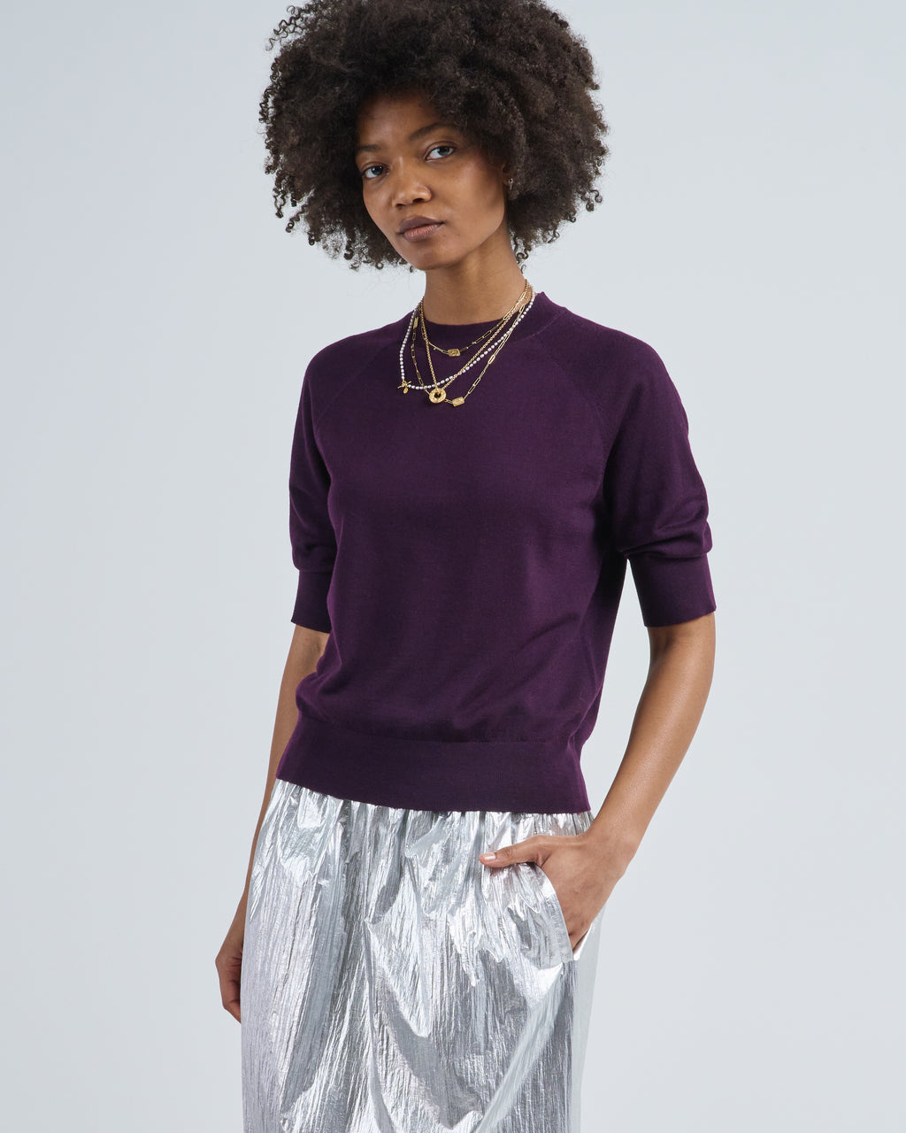 Dries Van Noten Tuan Sweater Dark Purple