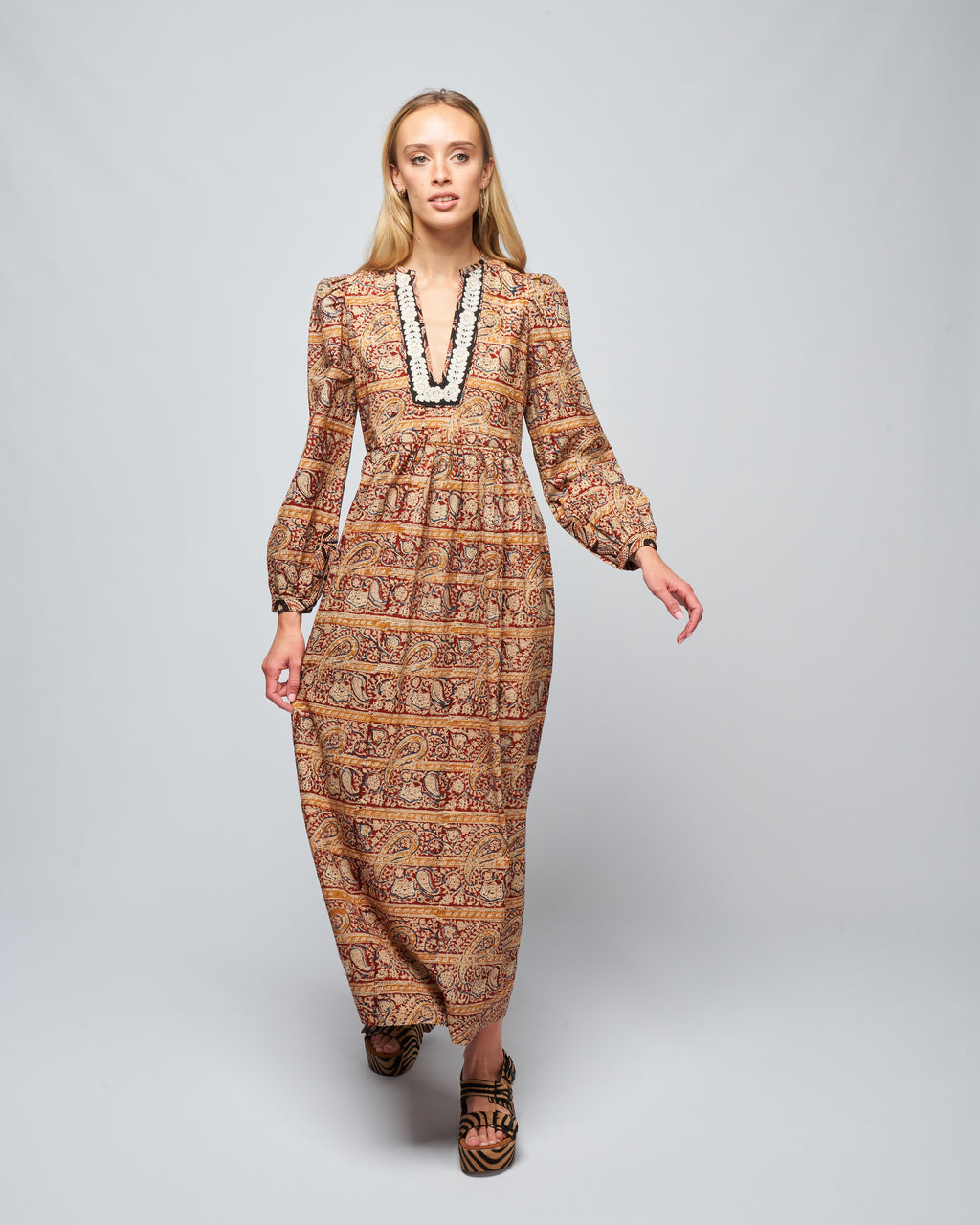 winifred pasha paisley dress