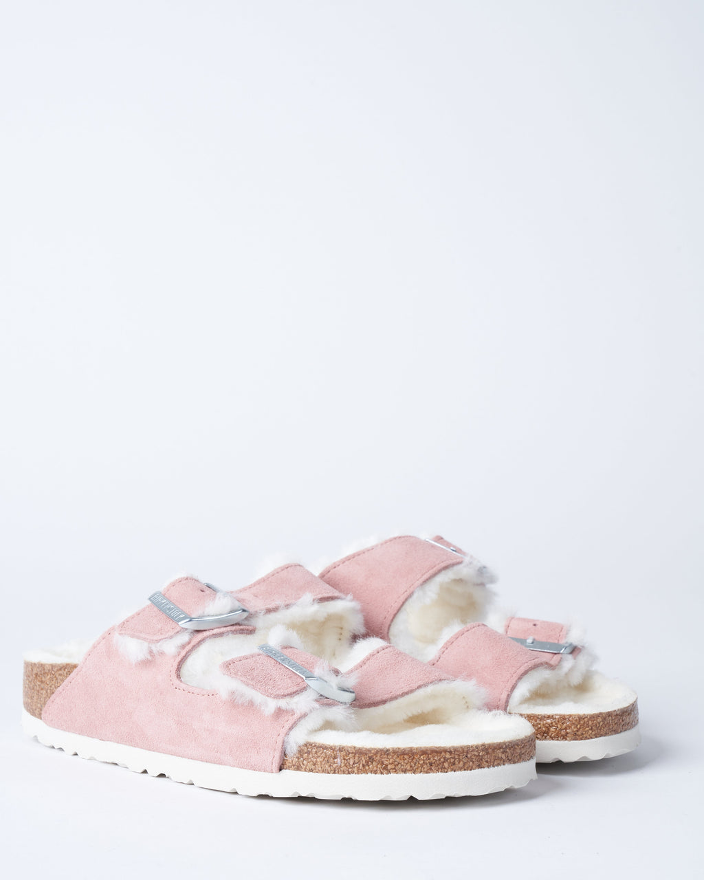 Birkenstock Arizona Shearling (women) - Pink Clay/Natural