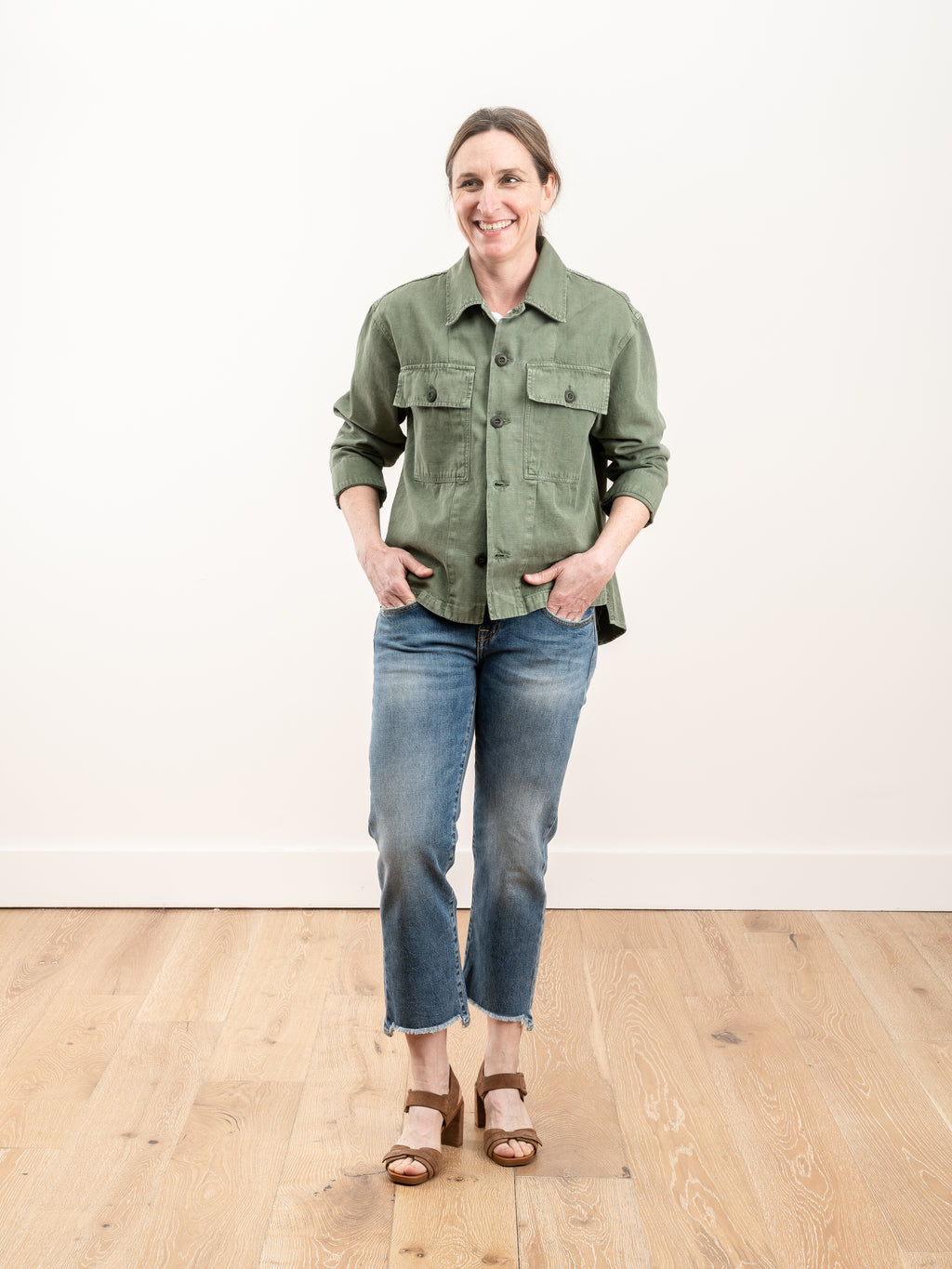 Amo Army Shirt Jacket Army Green scarpa