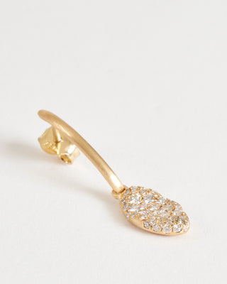 baby malak original ice drop marquise earrings - gold/diamonds