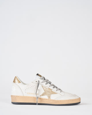 ball star leather upper laminated star and heel - milk/gold