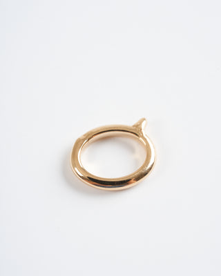 classic small oval bale - gold