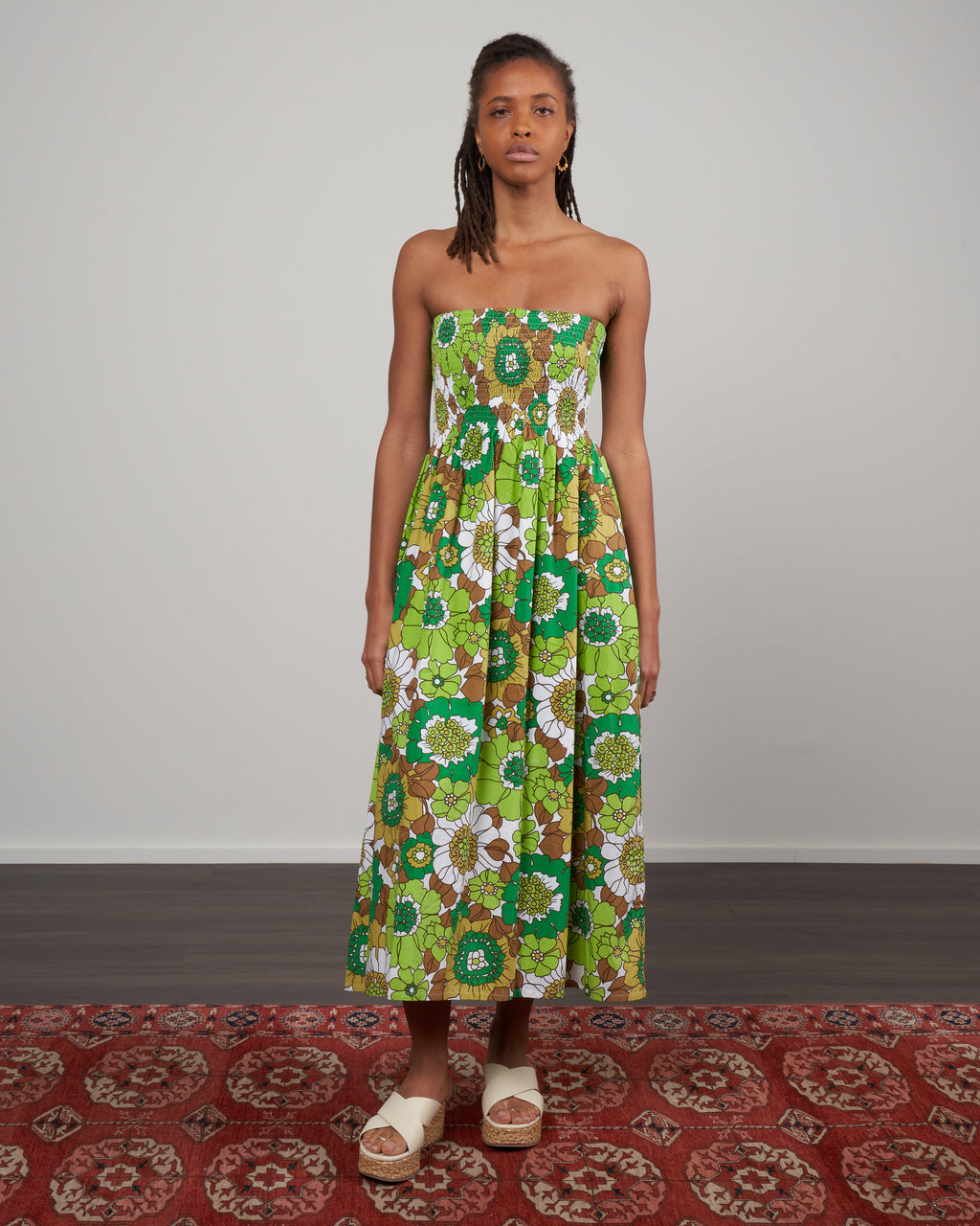 camilla midi dress Faithfull Madella Midi Dress Camilla Floral Print