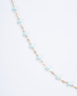 jade bead necklace- yellow gold