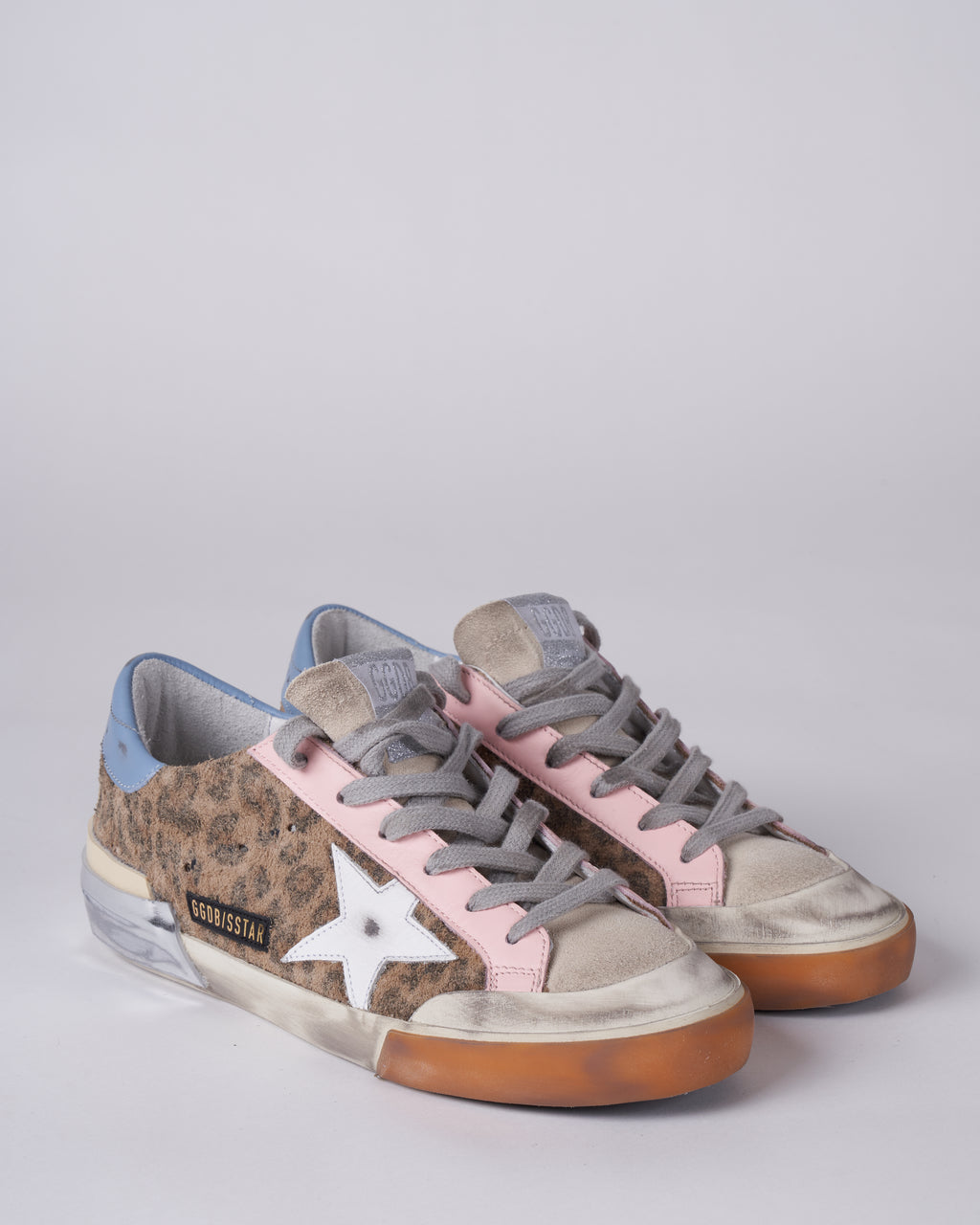 Golden Goose Super-Star Penstar Leopard Print Suede Upper Suede
