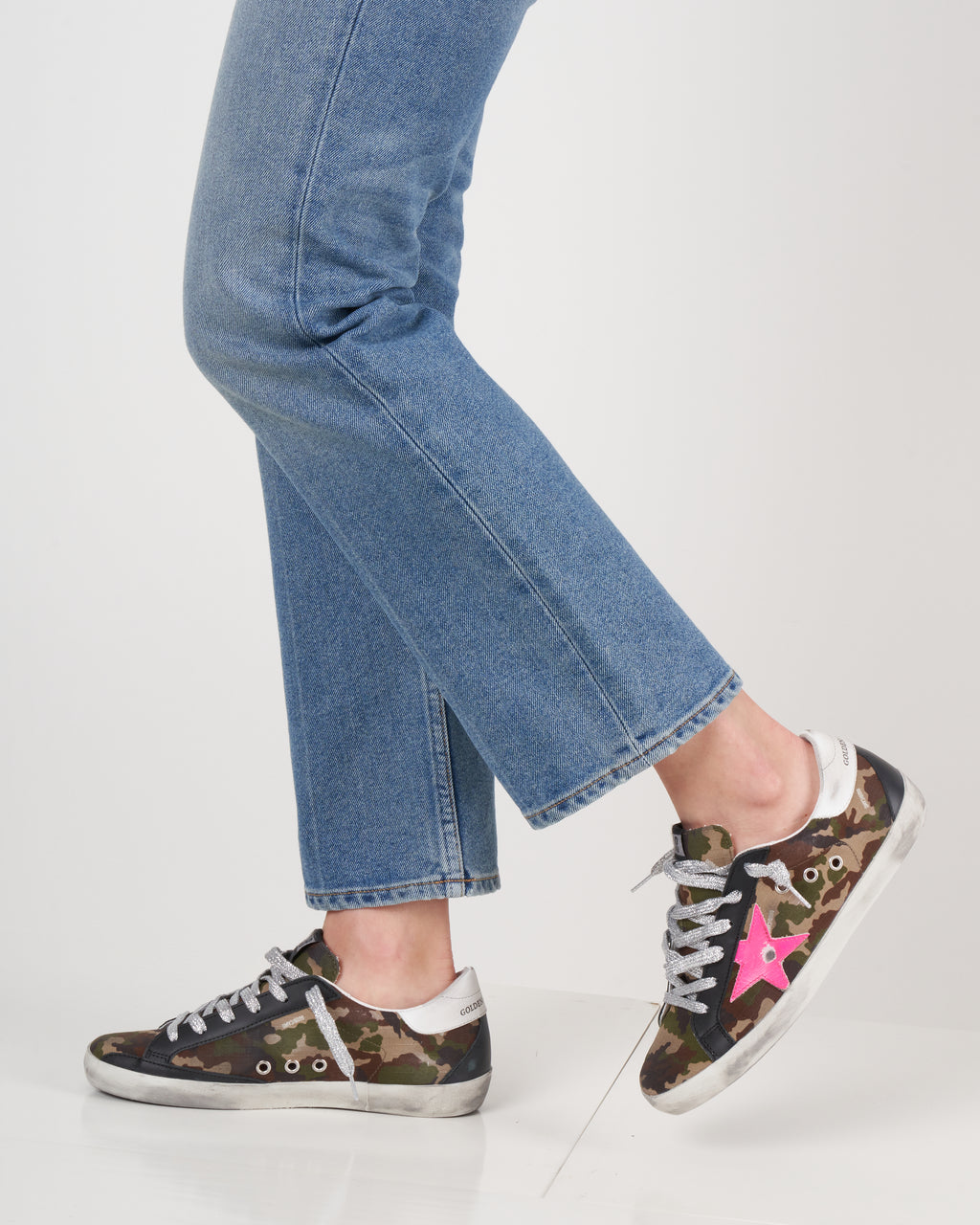 Golden Goose Superstar Sneaker Green Camouflage