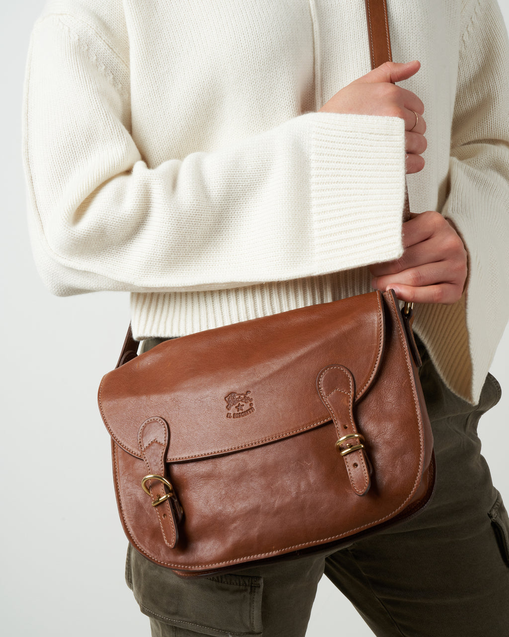 messenger bag - cioccolato