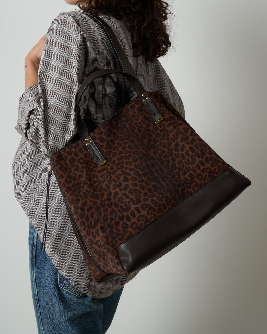 Jerome Dreyfuss Georges L Tote Leopard Natural