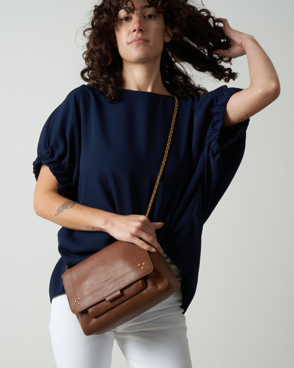 Jerome Dreyfuss Lulu M Shoulder Bag Tabac - Main Image