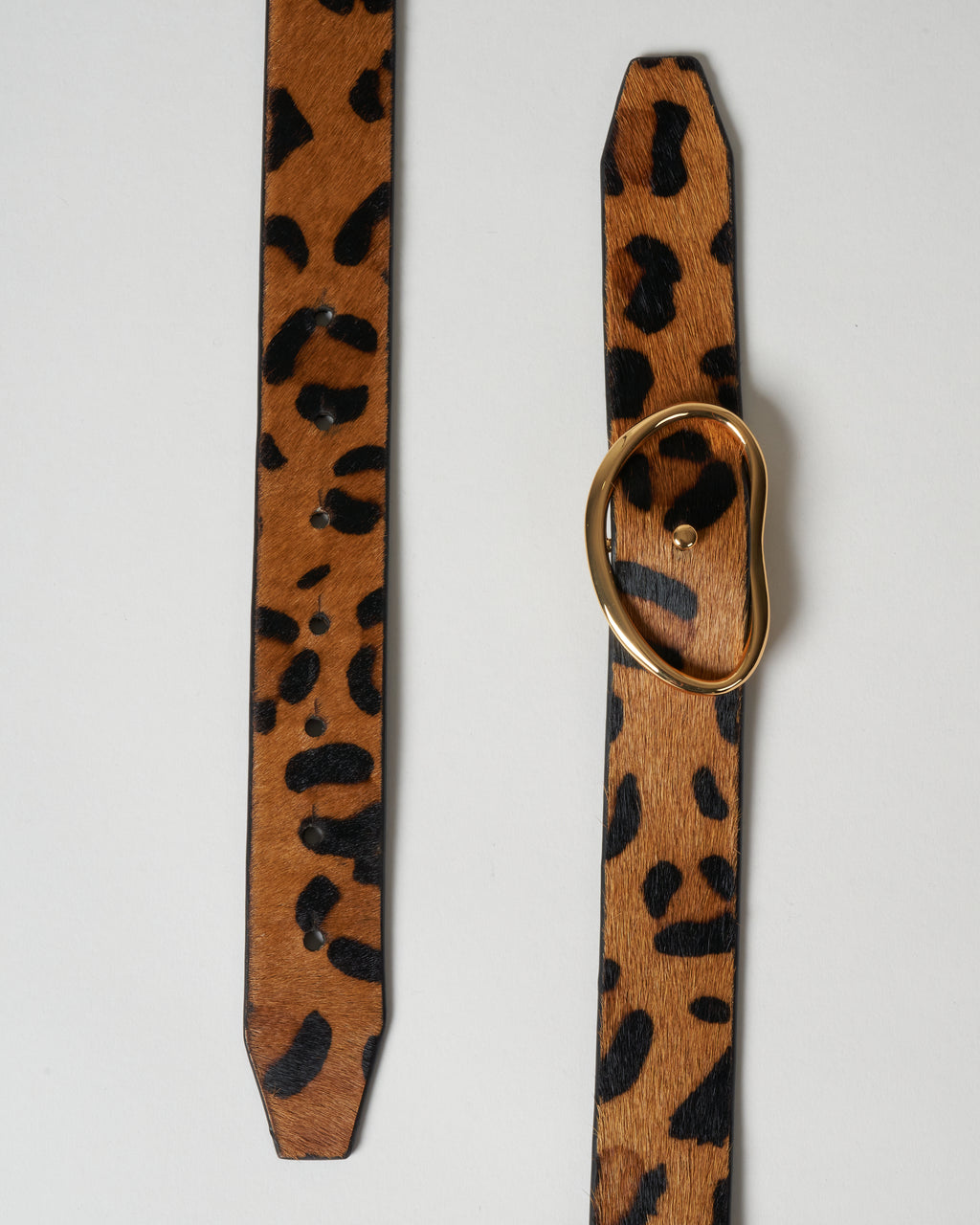 Lizzie Fortunato Wide Georgia Belt Dark Leopard