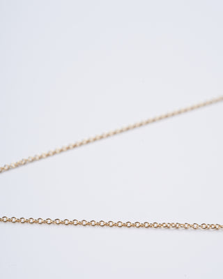 leo disc necklace - yellow gold