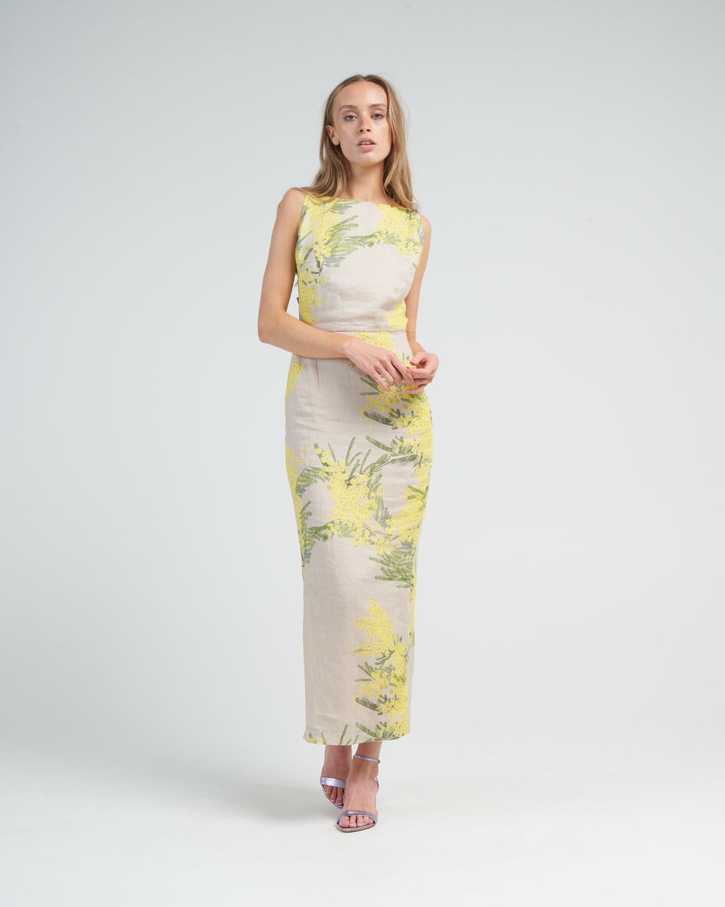 kimberly midi dress Bernadette Midi Dress Kimberly Mimosa Beige