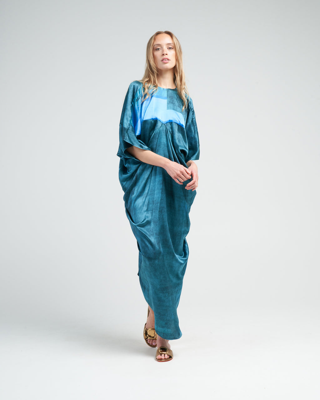 roma dress - glacier