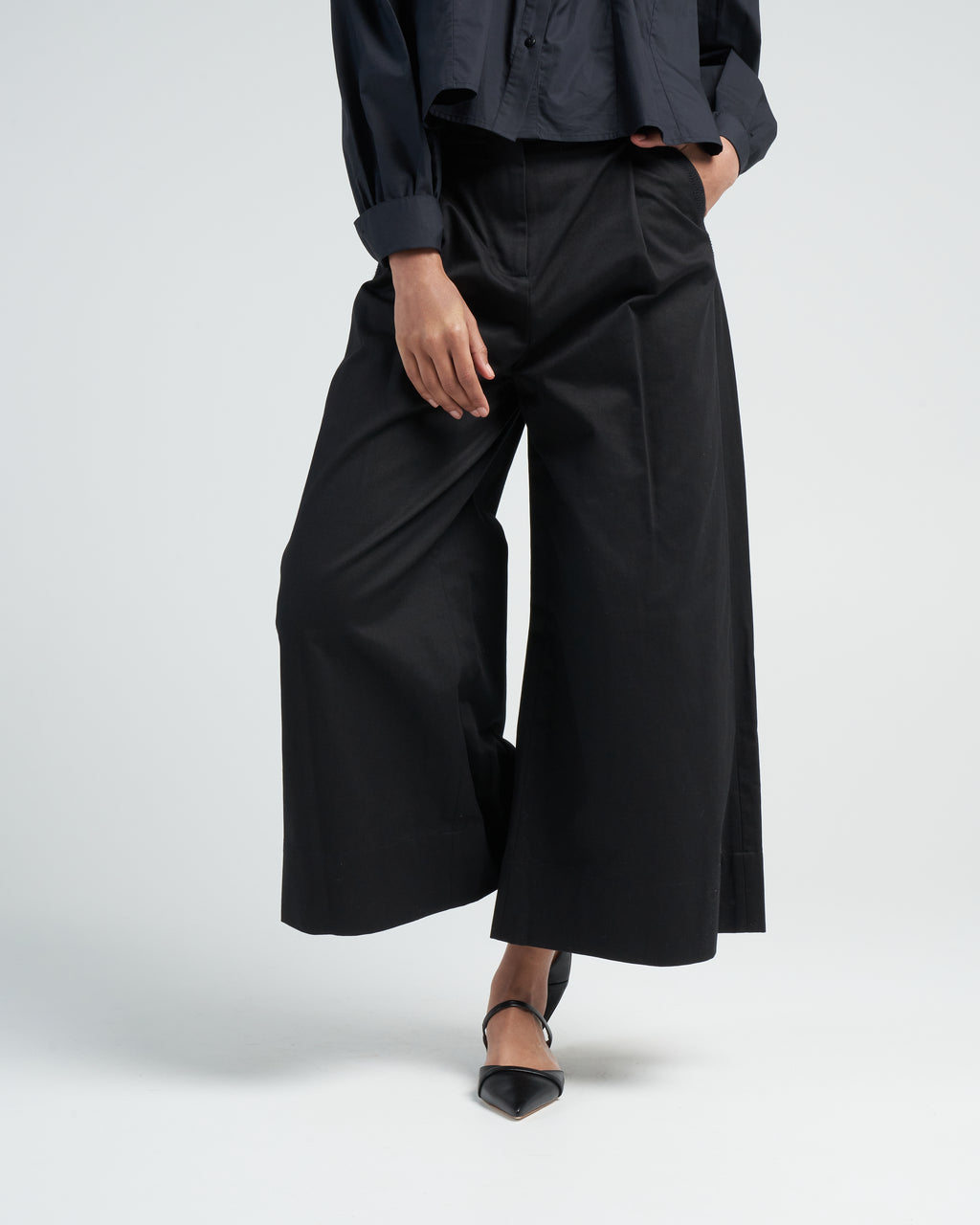 Sargent Emb Pants in Ivory