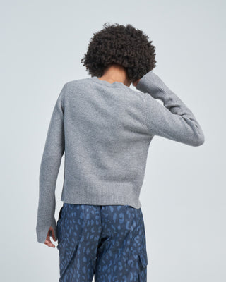 stretch cashmere crewneck pullover