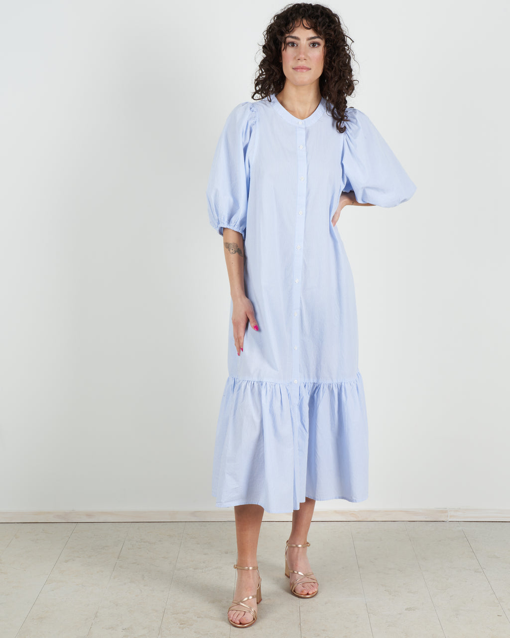Sundays Floria Dress Sky Blue Stripe scarpa Sundays Floria Dress Sky Blue Stripe scarpa