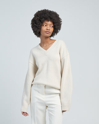 v-neck wool cashmere knit