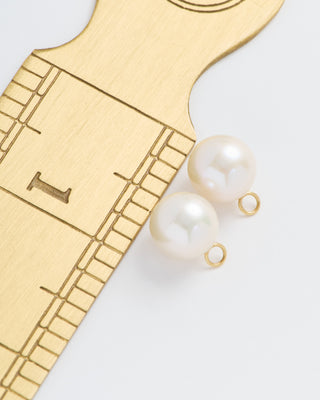 11mm pearl earring charms