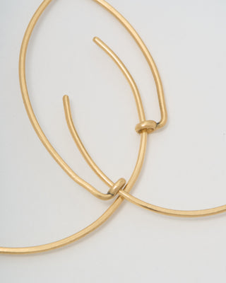 lucky hoop earrings