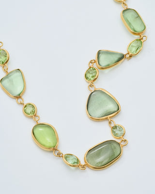 18kt gold pstm myanmar tender full stone necklace