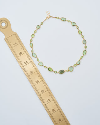 18kt gold pstm myanmar tender full stone necklace