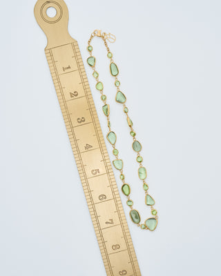 18kt gold pstm myanmar tender full stone necklace