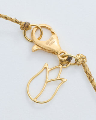 18kt gold pstm myanmar tender triple pendants on cord