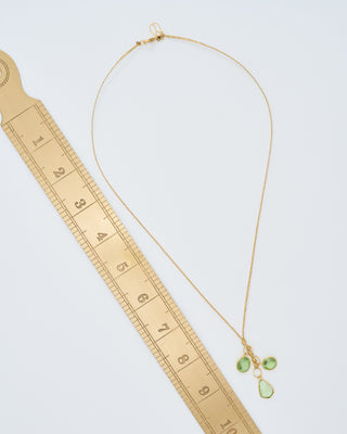 18kt gold pstm myanmar tender triple pendants on cord