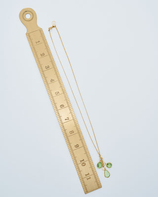 18kt gold pstm myanmar tender triple pendants on cord