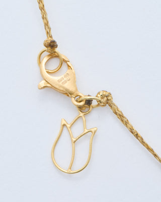 18kt gold pstm myanmar tender triple pendants on cord