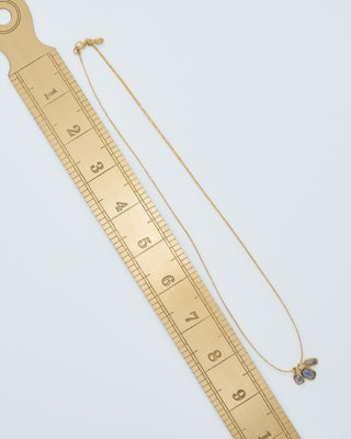 18kt gold the middle path colette set triple pendants on cord