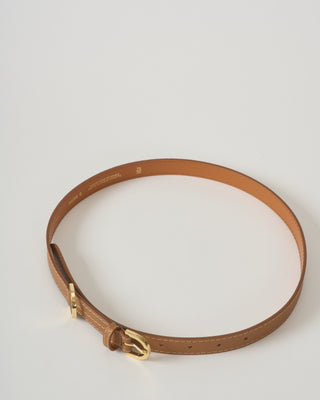 20mm belt in grained leather lined crust leather